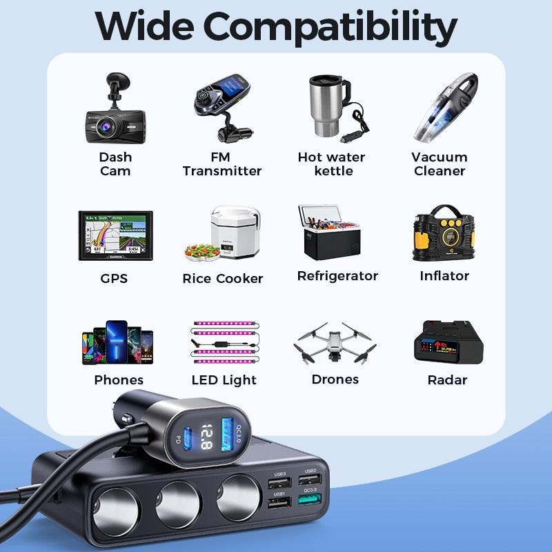 USB Type-C - 3x Port - Fast Charging