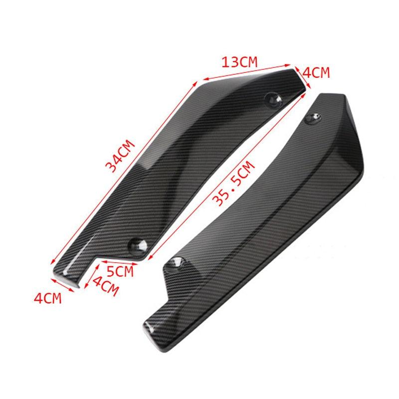 Universal car side fenders for the rear bumper