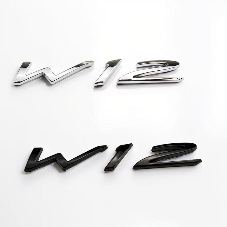 W12 Rear Trunk Badge for Bentley