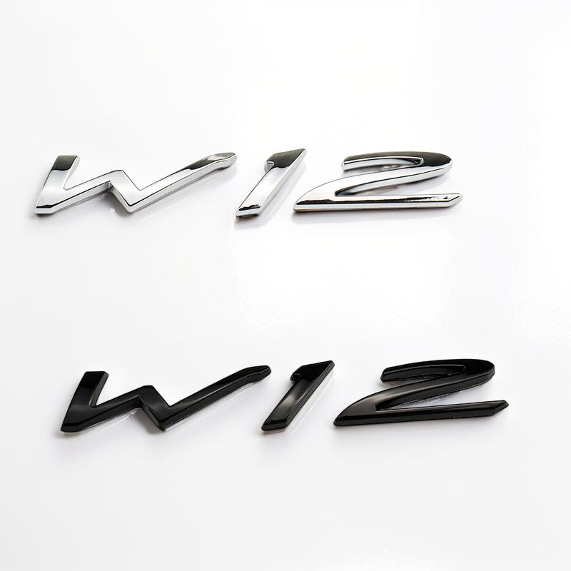 W12 Rear Trunk Badge for Bentley