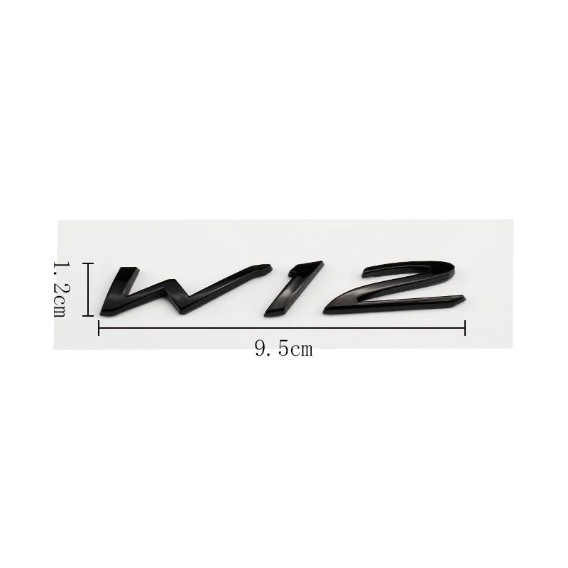 W12 Rear Trunk Badge for Bentley