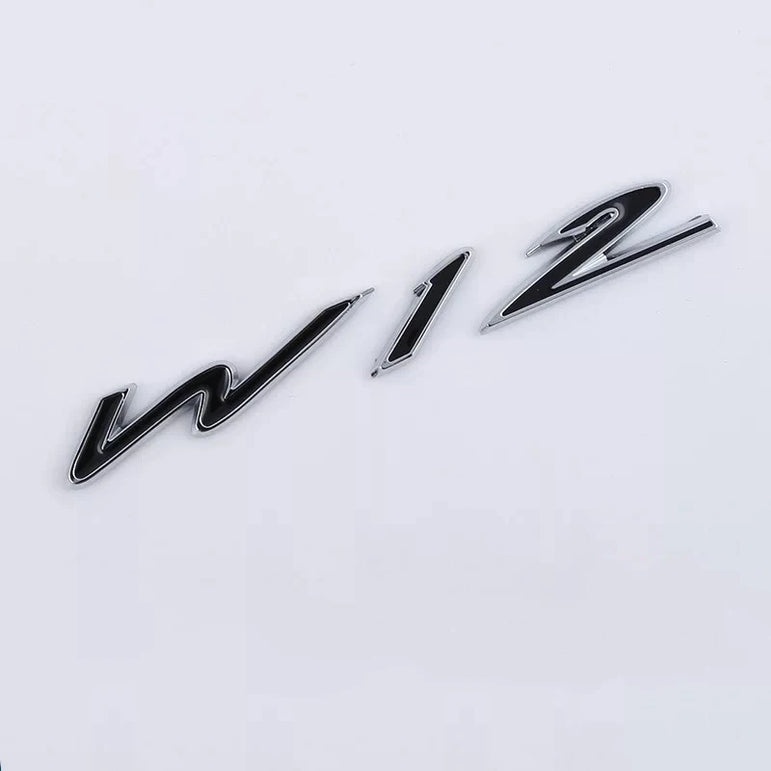 W12 Rear Trunk Badge for Bentley