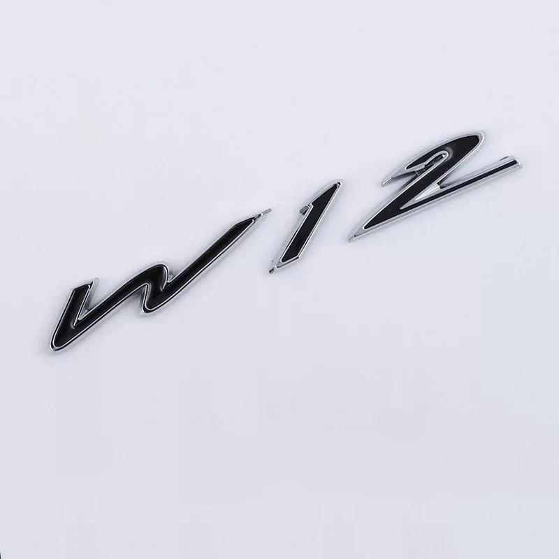 W12 Rear Trunk Badge for Bentley