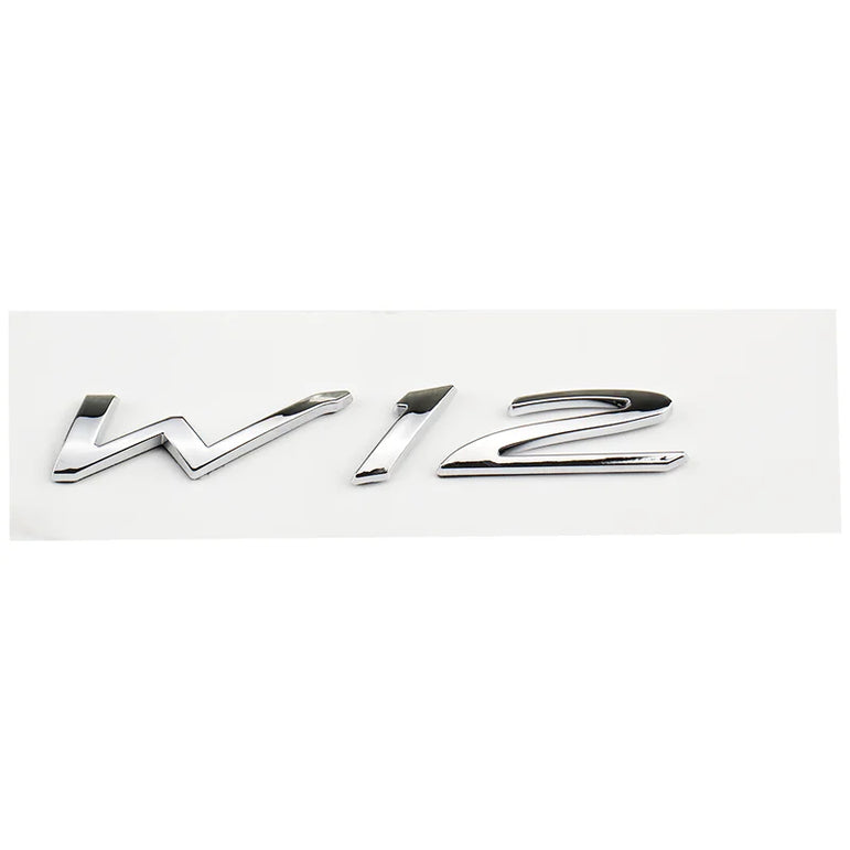 W12 Rear Trunk Badge for Bentley