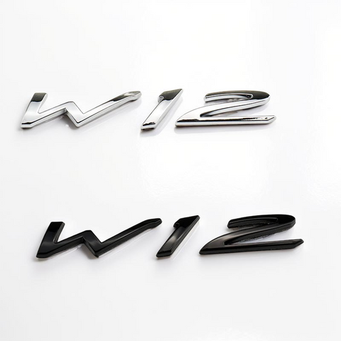 W12 Rear Trunk Badge for Bentley