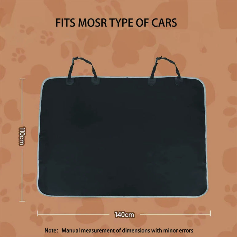 Universal Car Back Seat Pet Cover – Waterproof Dog & Cat Travel Protector Mat, Rear Safety Accessory