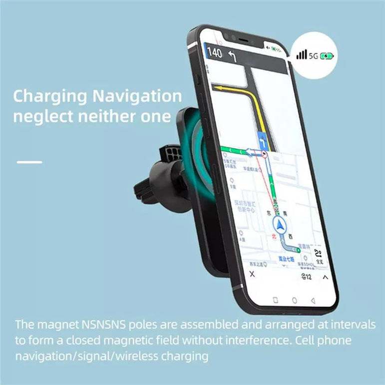 Wireless Chargers Car Air Vent Phone Holder - Iphone