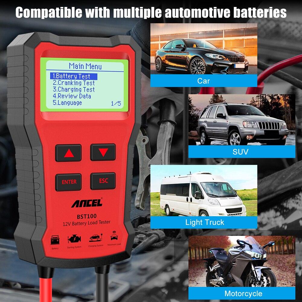 Battery Tester - Ancel BST100 Car Tool - One Beast Garage