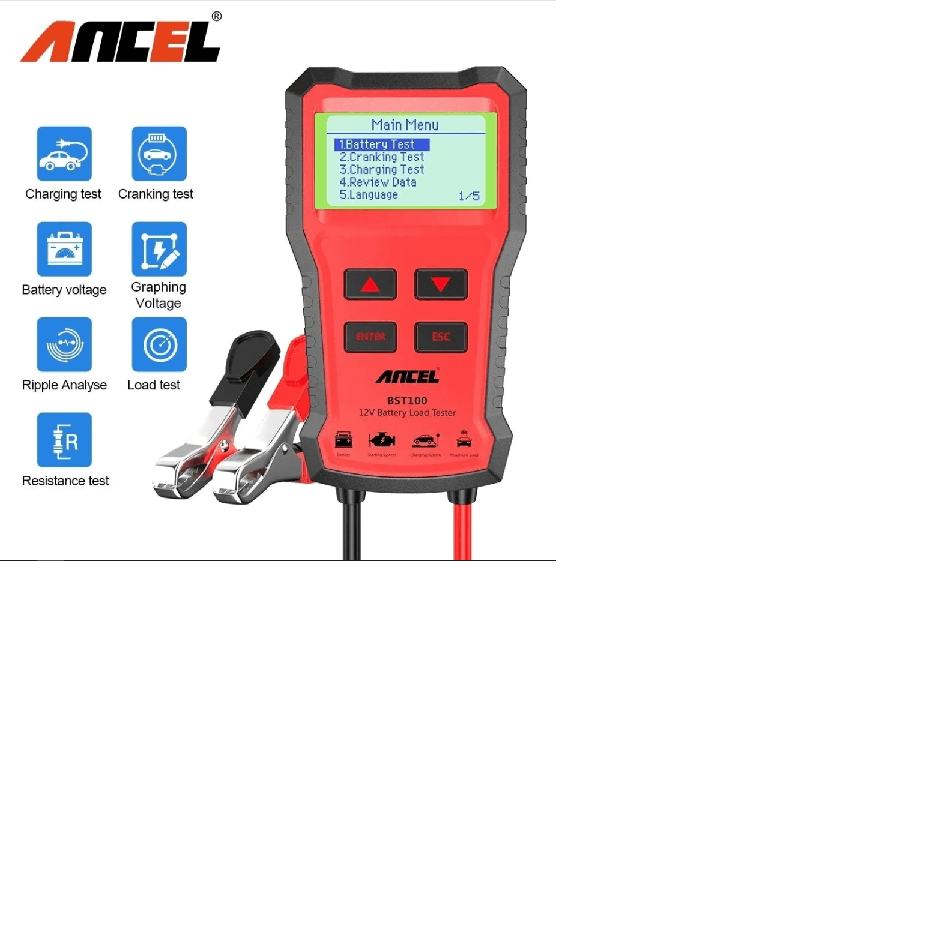 Battery Tester - Ancel BST100 Car Tool - One Beast Garage