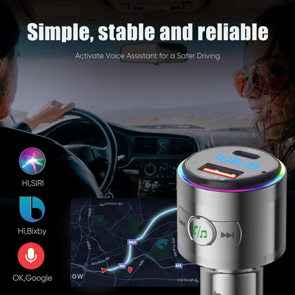 Bluetooth Car Adapter with FM Transmitter - One Beast Garage