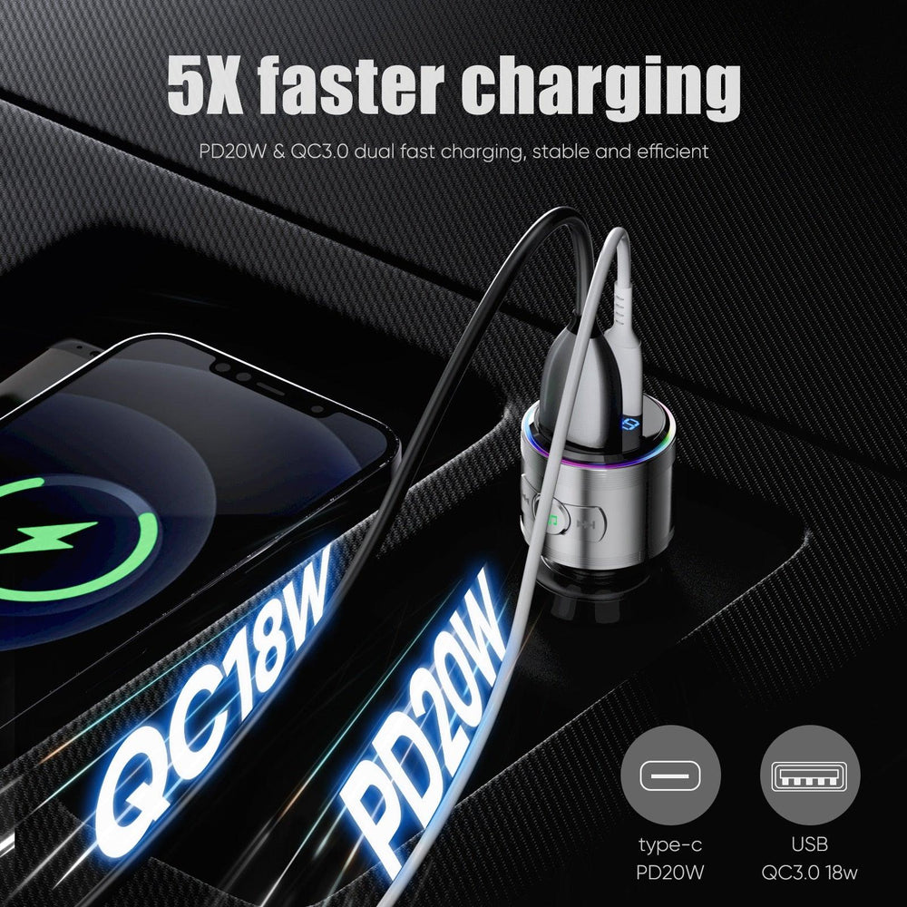 Bluetooth Car Adapter with FM Transmitter - One Beast Garage