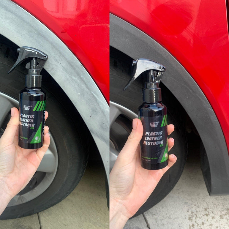 Car Plastic Restorer Polish Leather Cleaner Spray Back To Black - One Beast Garage
