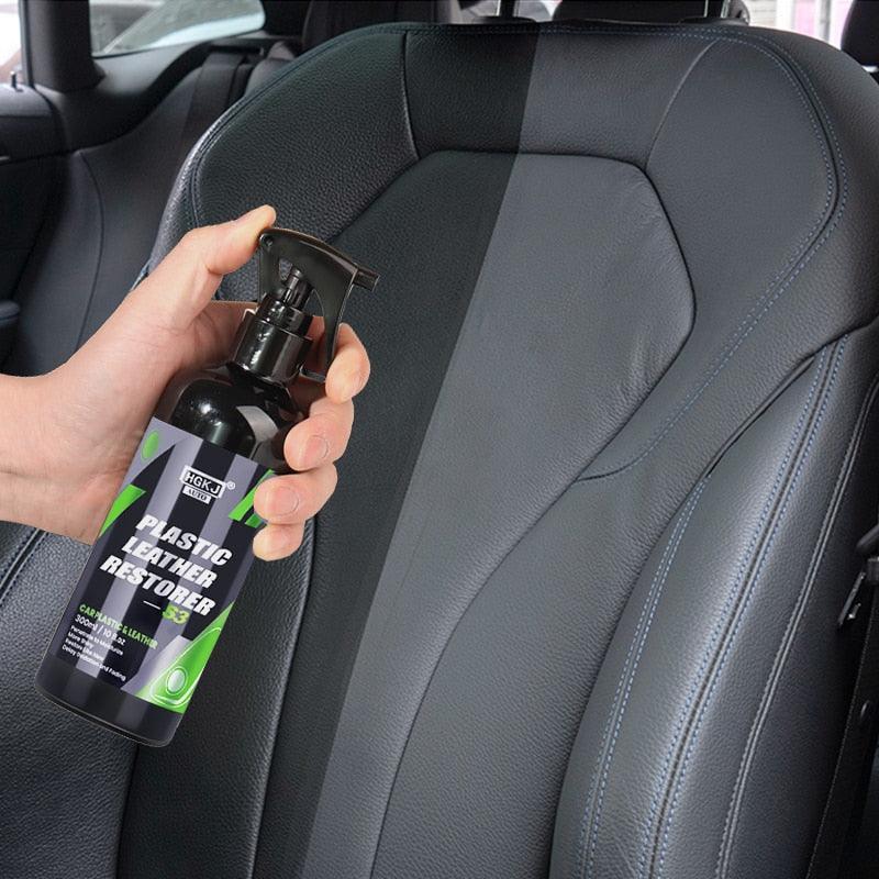Car Plastic Restorer Polish Leather Cleaner Spray Back To Black - One Beast Garage