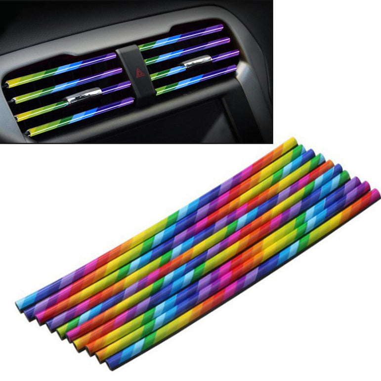 Decorative nickel strips for car air vents - One Beast Garage