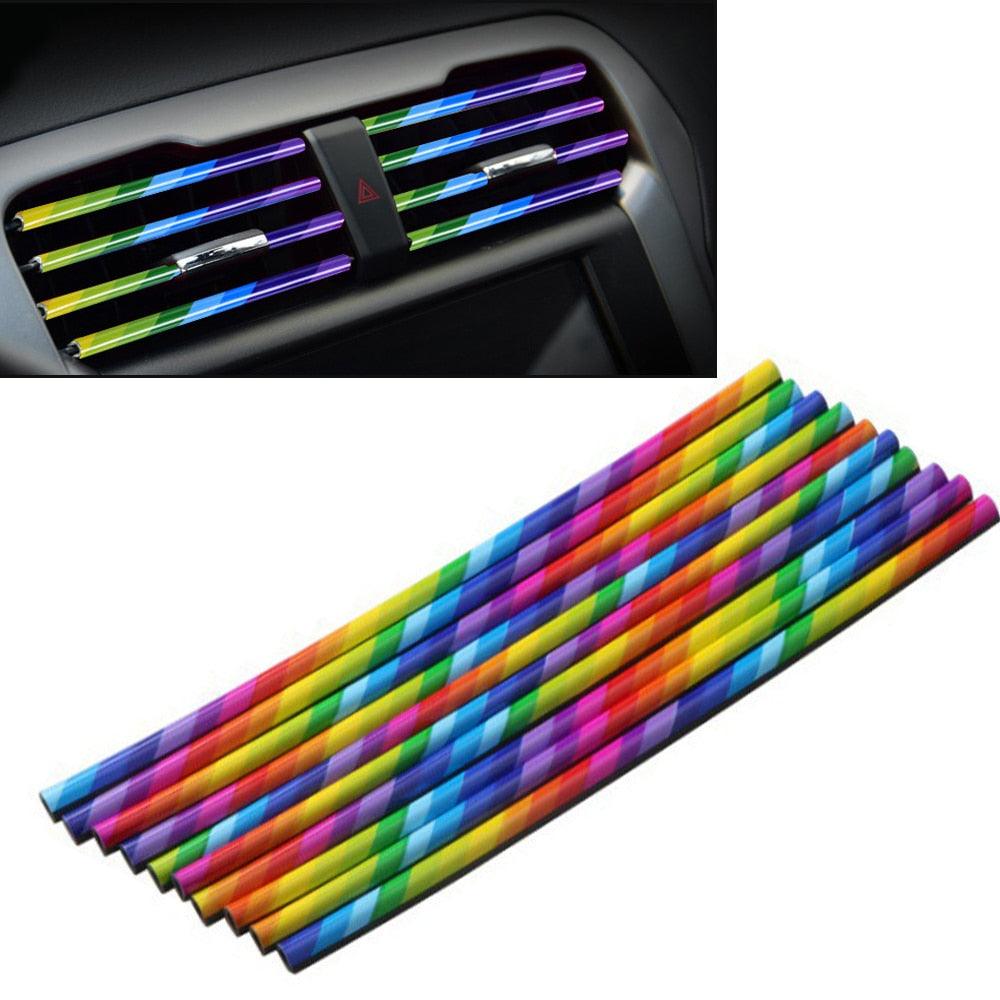Decorative nickel strips for car air vents - One Beast Garage
