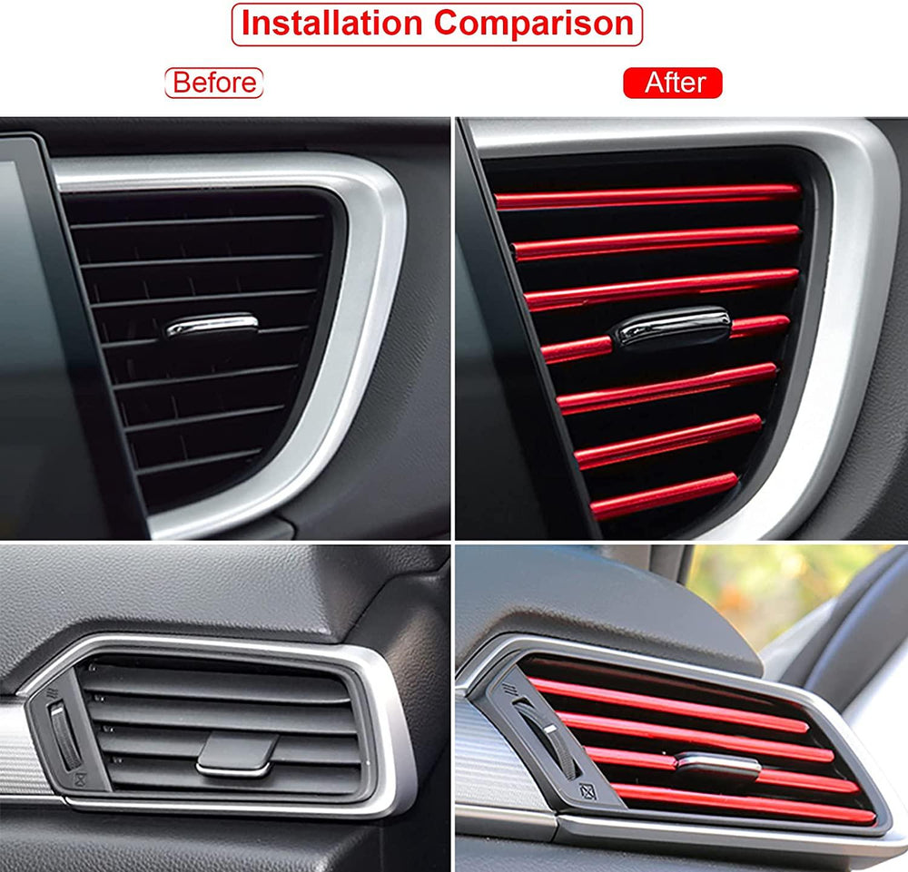 Decorative nickel strips for car air vents - One Beast Garage