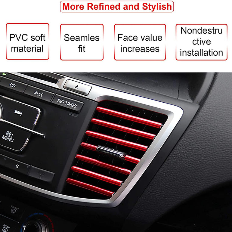 Decorative nickel strips for car air vents - One Beast Garage