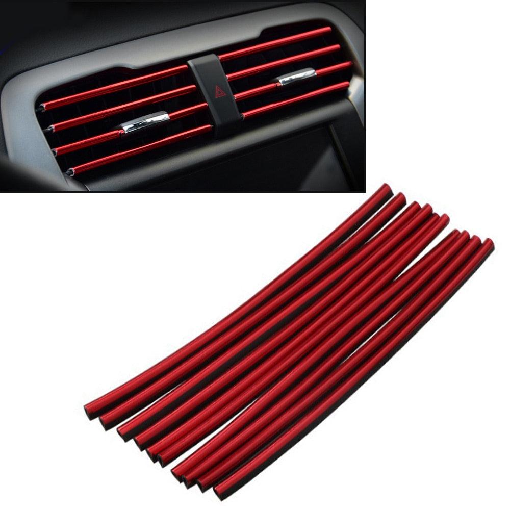 Decorative nickel strips for car air vents - One Beast Garage