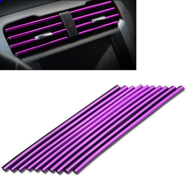 Decorative nickel strips for car air vents - One Beast Garage