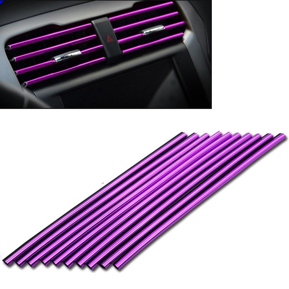 Decorative nickel strips for car air vents - One Beast Garage