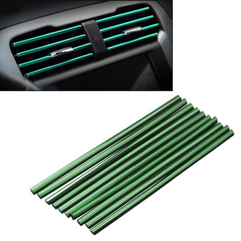 Decorative nickel strips for car air vents - One Beast Garage