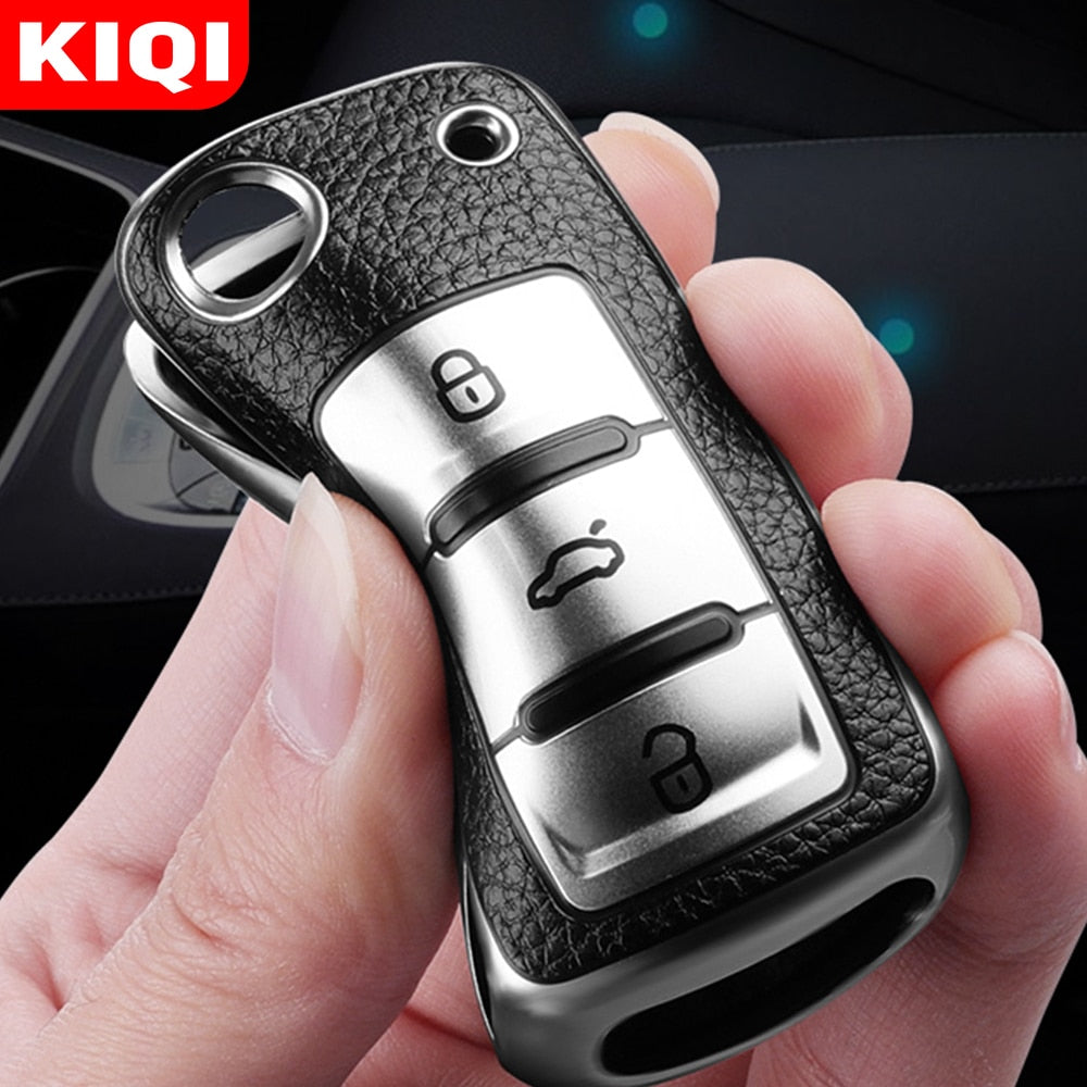 Leather Car Key Cover Case for Volkswagen / Beetle / Skoda / Jetta