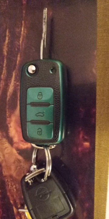 Leather Car Key Cover Case for Volkswagen / Beetle / Skoda / Jetta