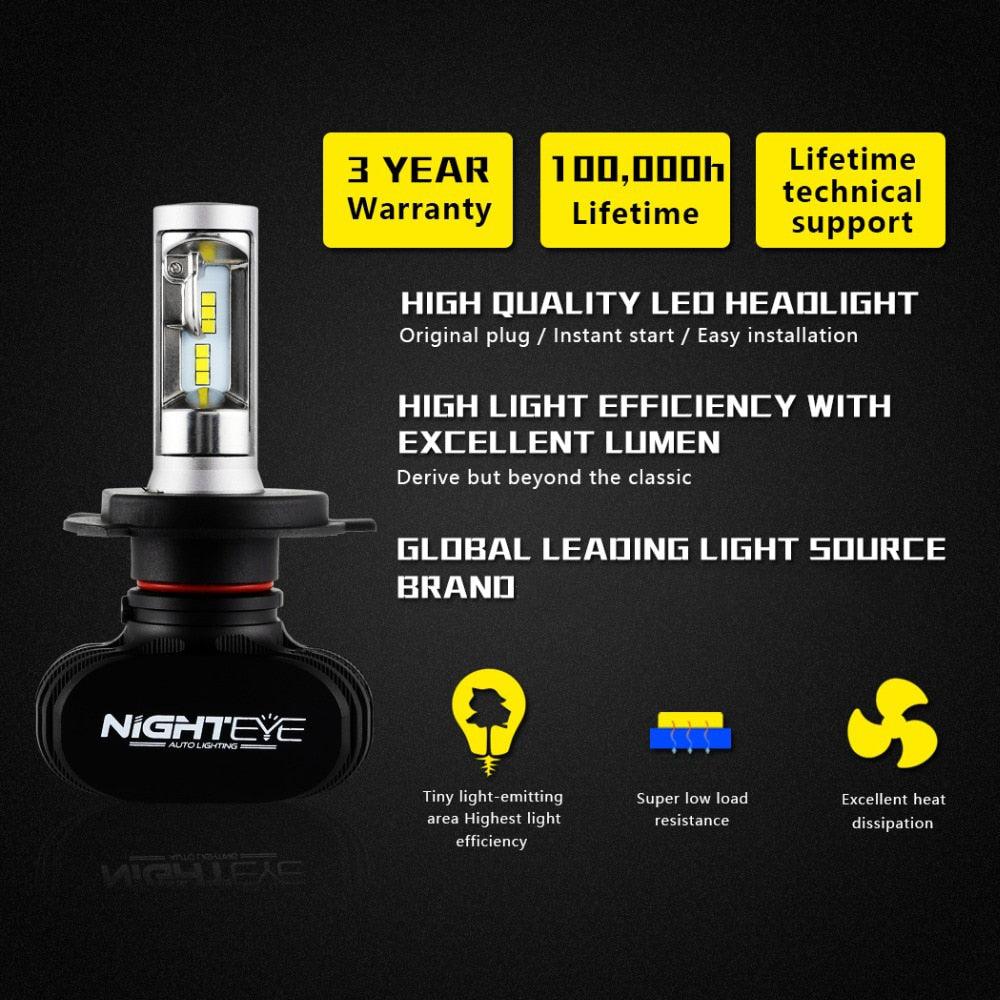 Led bulb 8000LM 50W 6500K LED headlights - One Beast Garage
