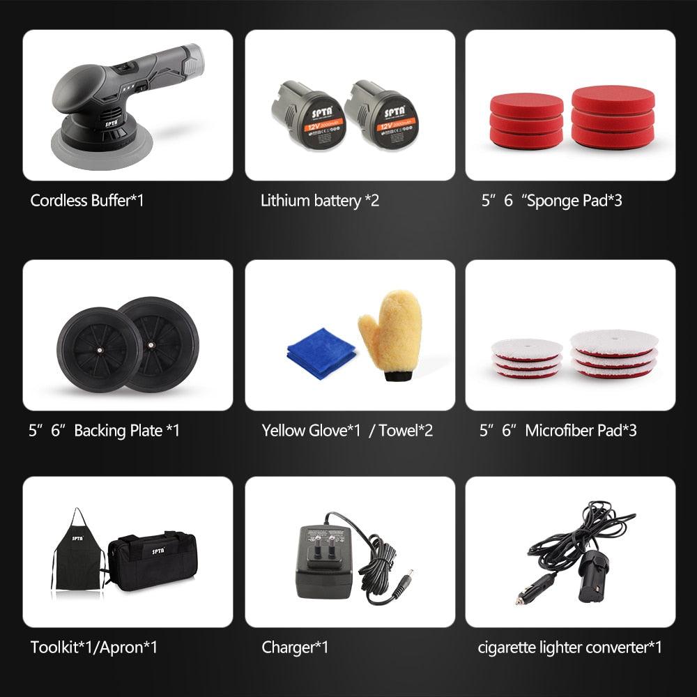 Polishing and polishing machine SPTA- 12V Power-2500-5000 RPM - One Beast Garage