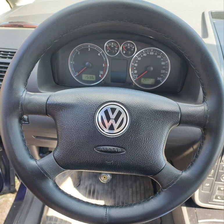 Premium Perforated Black Natural Leather Steering Wheel Cover - One Beast Garage