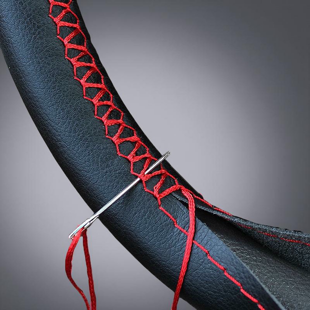 premium-perforated-black-natural-leather-steering-wheel-cover-one-beast-garage-1