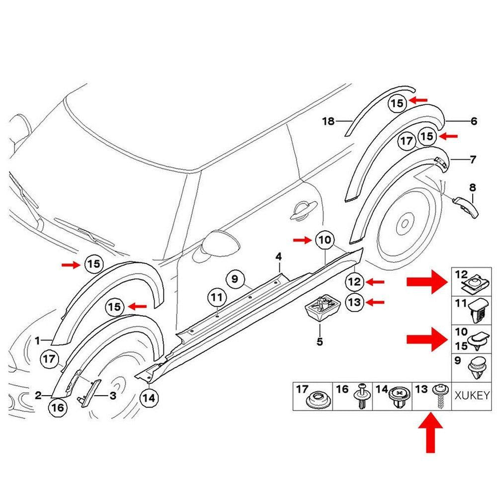 Set 10 screws with hex nuts - Suitable for the holes on the chassis - One Beast Garage