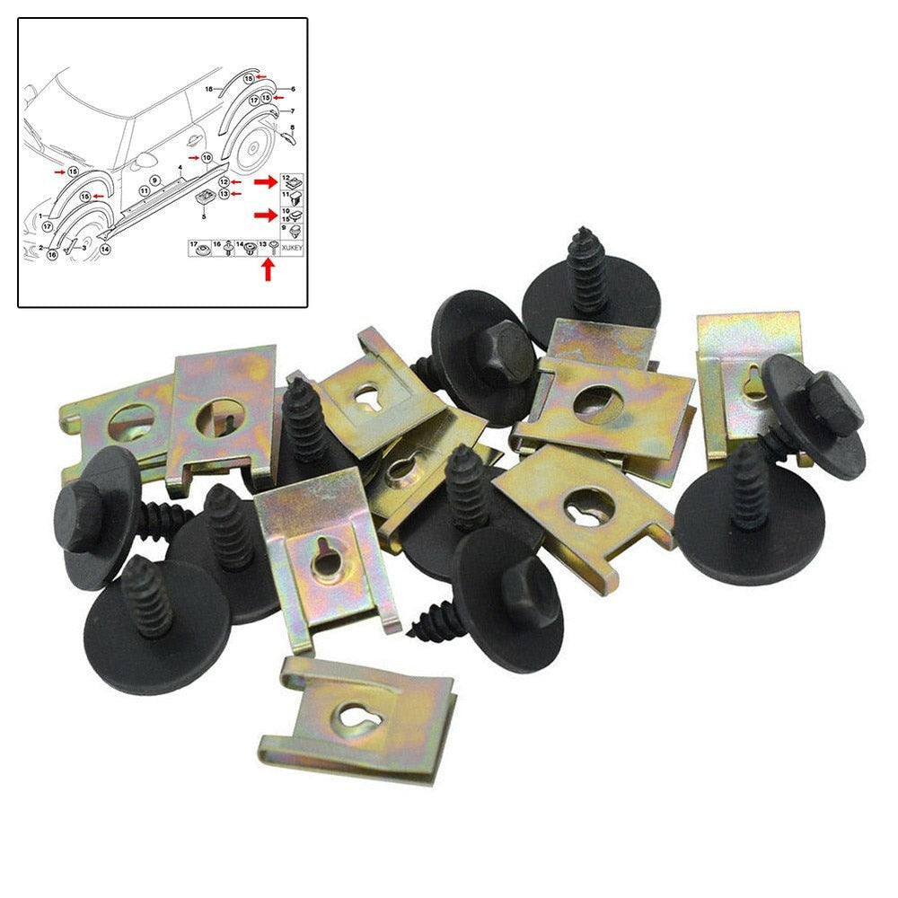 Set 10 screws with hex nuts - Suitable for the holes on the chassis - One Beast Garage