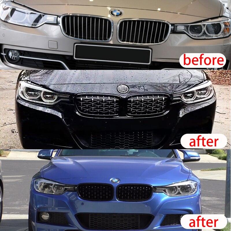 Set of 2 central grills for BMW, with a luxurious and premium look - One Beast Garage