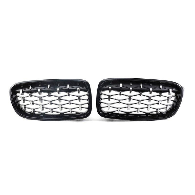 Set of 2 central grills for BMW, with a luxurious and premium look - One Beast Garage