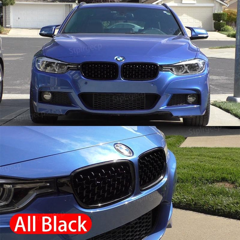 Set of 2 central grills for BMW, with a luxurious and premium look - One Beast Garage