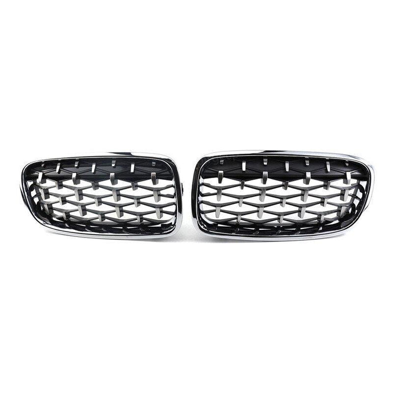Set of 2 central grills for BMW, with a luxurious and premium look - One Beast Garage