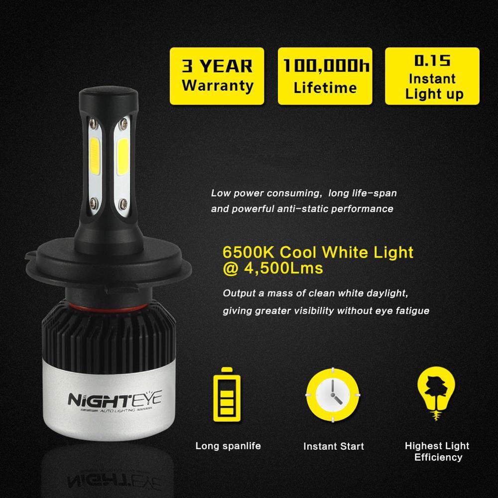 Set of 2 leds H7 LED / H4 LED H8/H9/H11 6 Car bulb - One Beast Garage