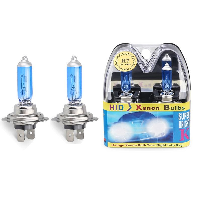H7 6000k super bright white halogen bulb set, 12V-55w - One Beast Garage