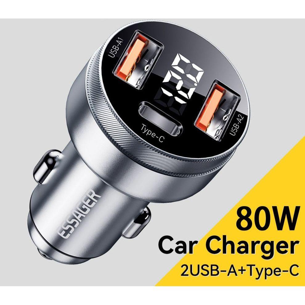 Car Charger USB Type-C Fast Charging Quick - Pro - One Beast Garage