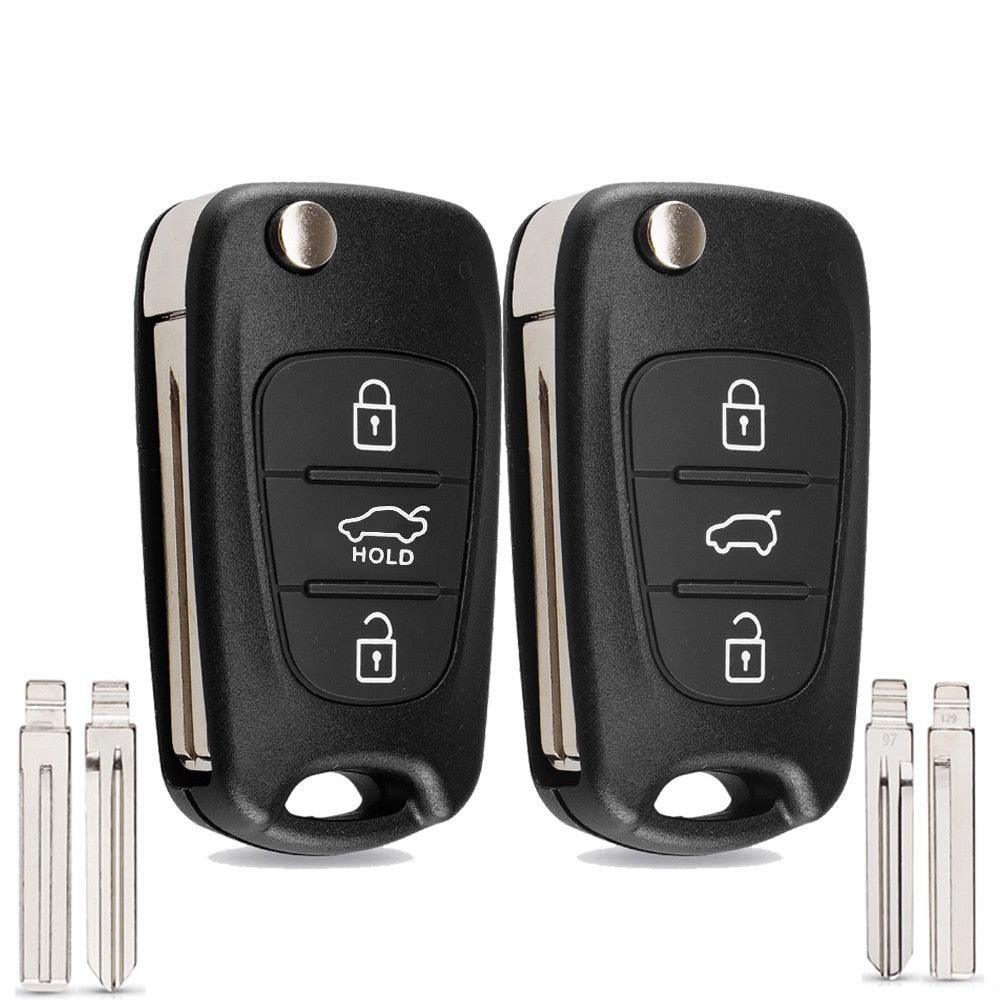 Key Shell For Hyundai I20 I30 IX35 I35 Accent Kia Picanto Sportage K5 - One Beast Garage